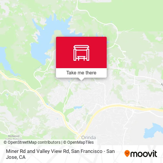 Miner Rd and Valley View Rd map