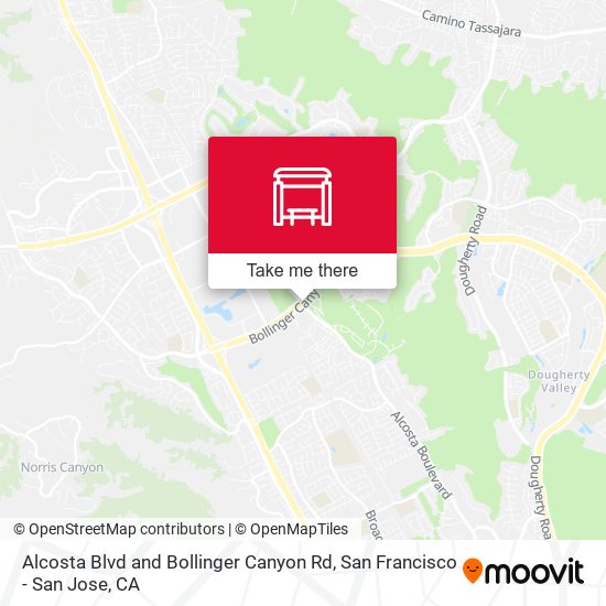 Mapa de Alcosta Blvd and Bollinger Canyon Rd