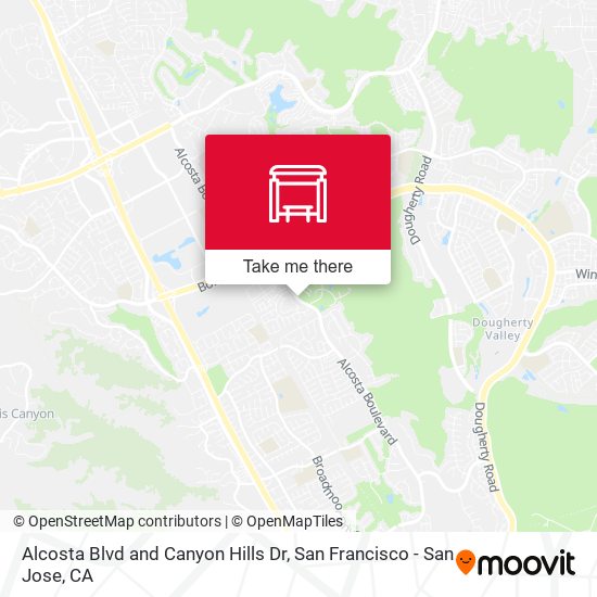 Mapa de Alcosta Blvd and Canyon Hills Dr