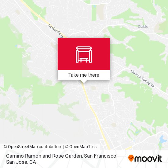 Mapa de Camino Ramon and Rose Garden