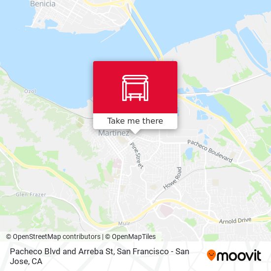 Pacheco Blvd and Arreba St map