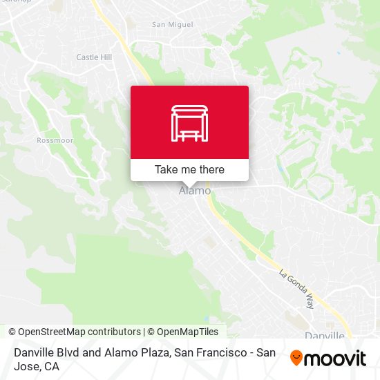 Danville Blvd and Alamo Plaza map