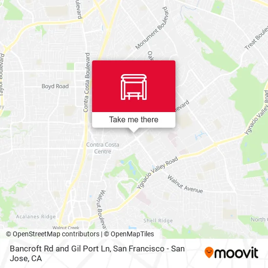 Bancroft Rd and Gil Port Ln map