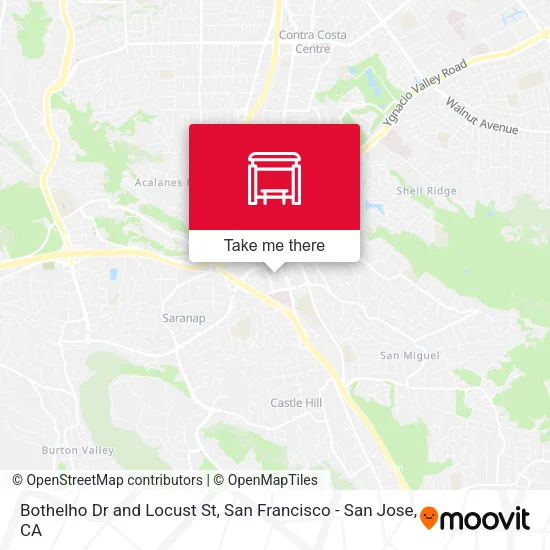 Bothelho Dr and Locust St map