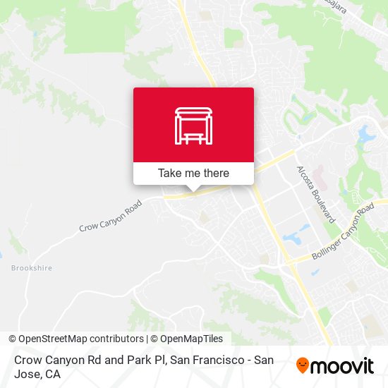 Mapa de Crow Canyon Rd and Park Pl