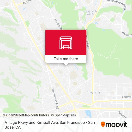 Village Pkwy and Kimball Ave map