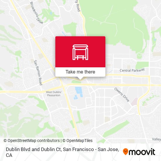 Dublin Blvd and Dublin Ct map