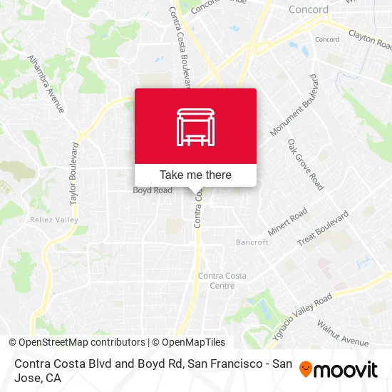 Mapa de Contra Costa Blvd and Boyd Rd
