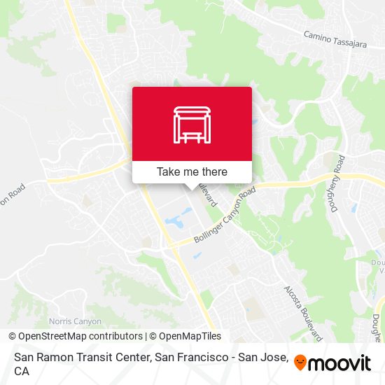 San Ramon Transit Center map