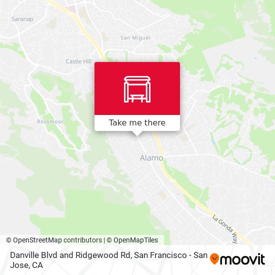 Danville Blvd and Ridgewood Rd map