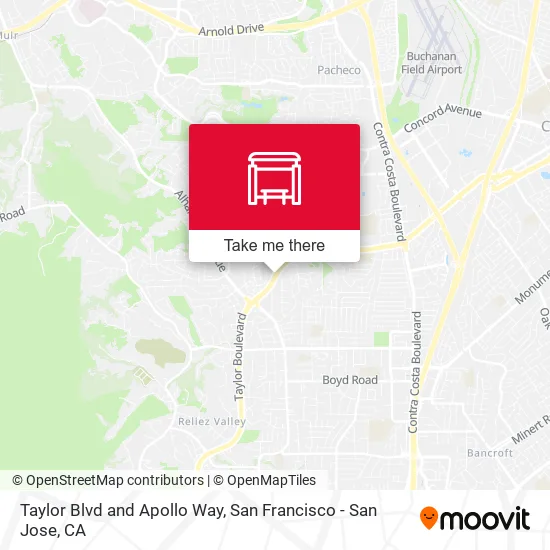 Taylor Blvd and Apollo Way map