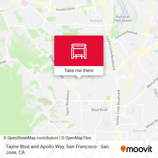 Taylor Blvd and Apollo Way map