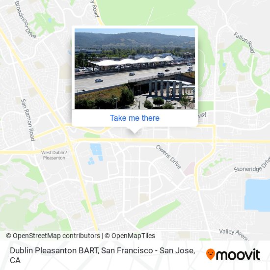 Mapa de Dublin Pleasanton BART