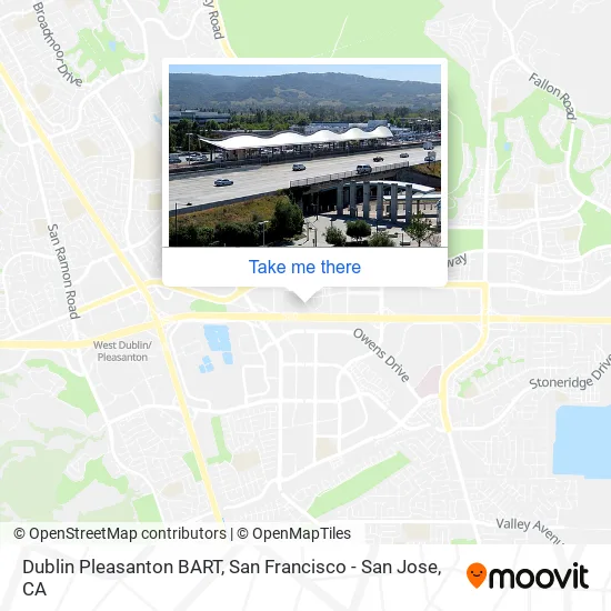 Dublin Pleasanton BART map