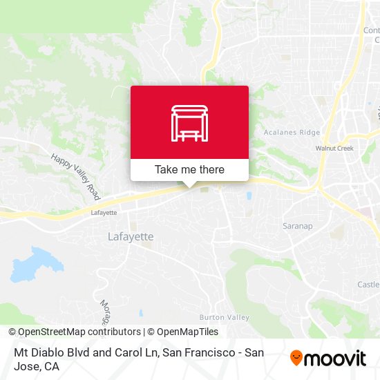 Mt Diablo Blvd and Carol Ln map