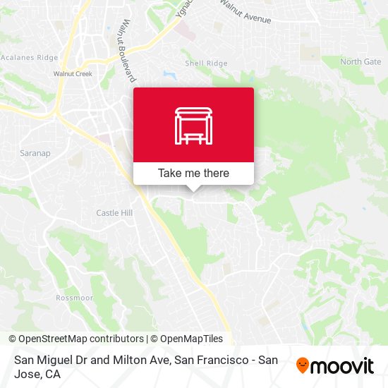 San Miguel Dr and Milton Ave map