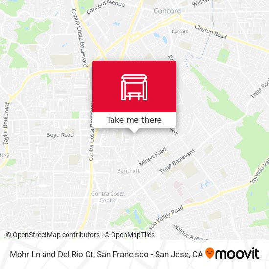 Mohr Ln and Del Rio Ct map