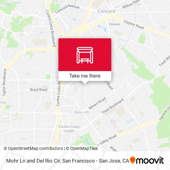 Mohr Ln and Del Rio Cir map