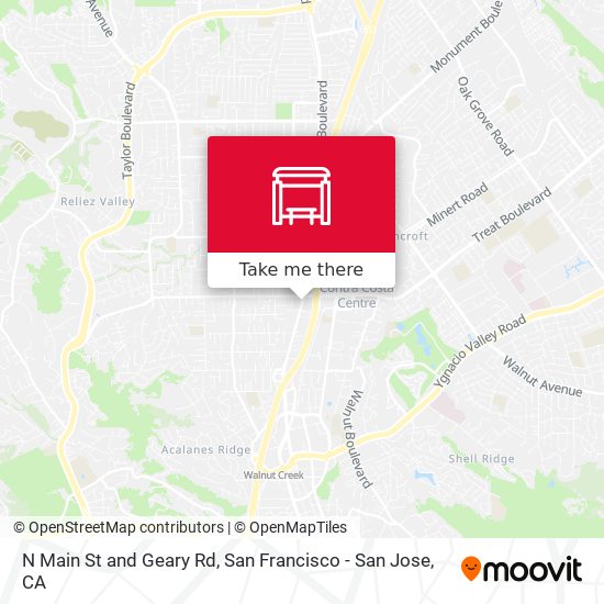 N Main St and Geary Rd map