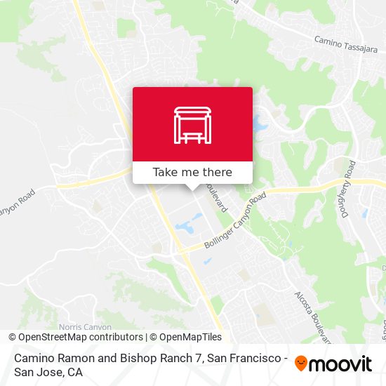 Mapa de Camino Ramon and Bishop Ranch 7