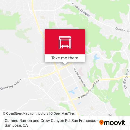 Mapa de Camino Ramon and Crow Canyon Rd