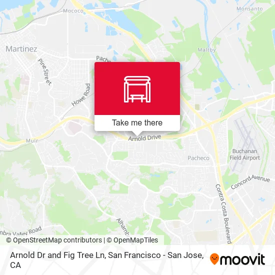 Arnold Dr and Fig Tree Ln map