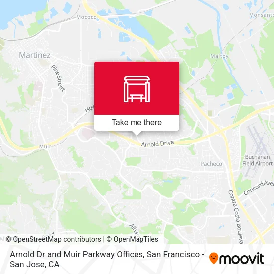 Arnold Dr and Muir Parkway Offices map