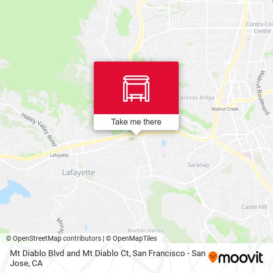 Mt Diablo Blvd and Mt Diablo Ct map