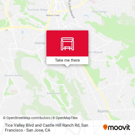 Mapa de Tice Valley Blvd and Castle Hill Ranch Rd