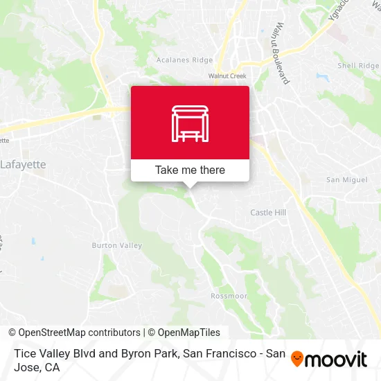Mapa de Tice Valley Blvd and Byron Park