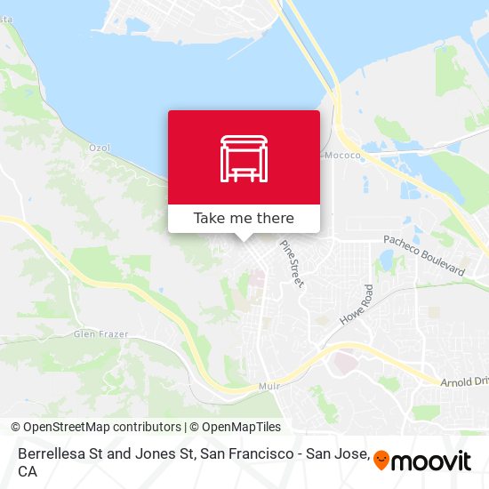 Berrellesa St and Jones St map
