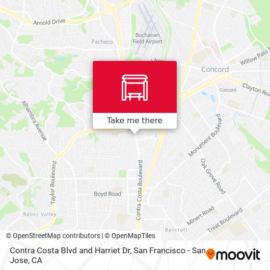 Mapa de Contra Costa Blvd and Harriet Dr