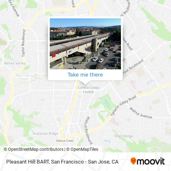 Pleasant Hill BART map