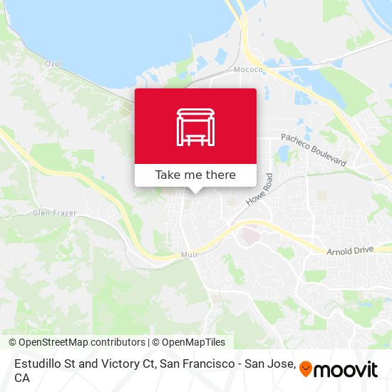 Estudillo St and Victory Ct map