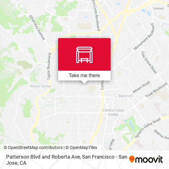 Patterson Blvd and Roberta Ave map