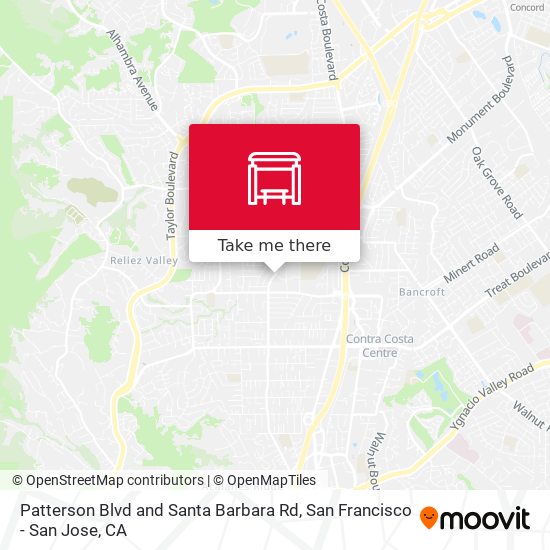 Patterson Blvd and Santa Barbara Rd map
