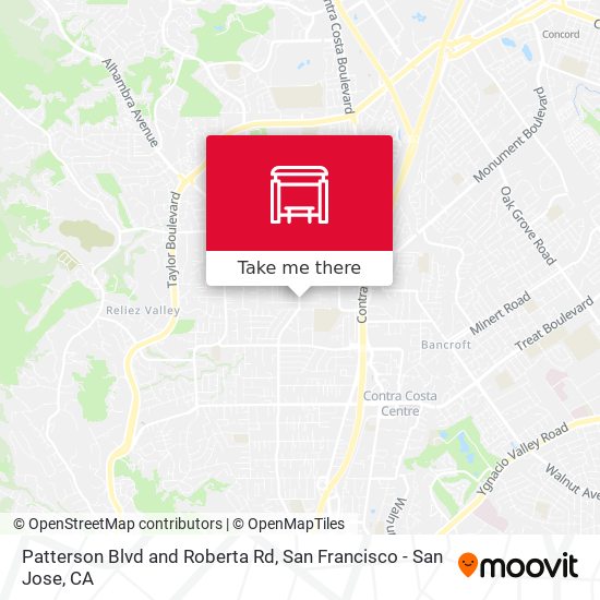 Patterson Blvd and Roberta Rd map