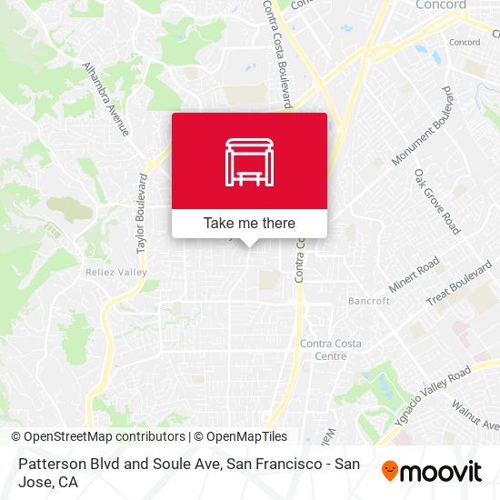 Patterson Blvd and Soule Ave map