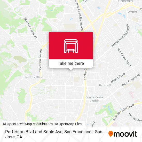 Patterson Blvd and Soule Ave map