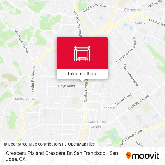 Crescent Plz and Crescent Dr map