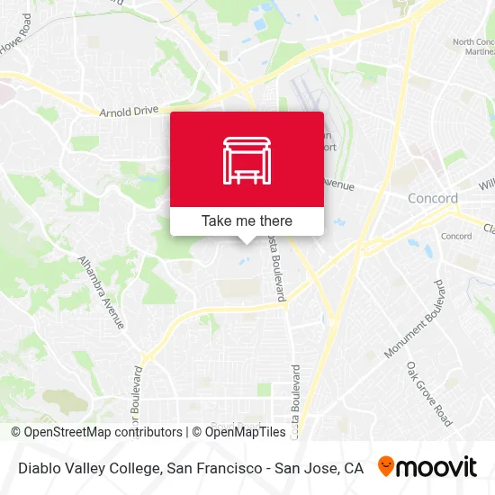 Diablo Valley College map