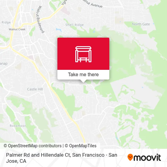 Palmer Rd and Hillendale Ct map