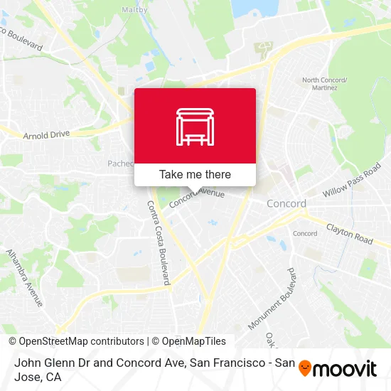Mapa de John Glenn Dr and Concord Ave