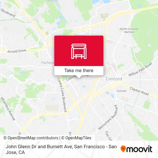 Mapa de John Glenn Dr and Burnett Ave