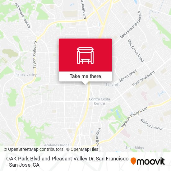 Mapa de OAK Park Blvd and Pleasant Valley Dr