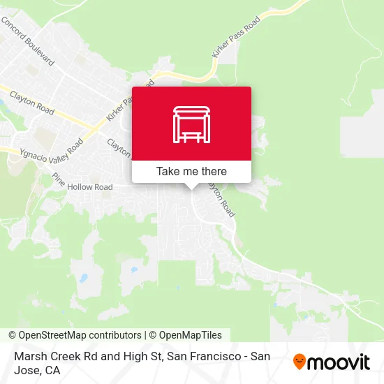 Mapa de Marsh Creek Rd and High St