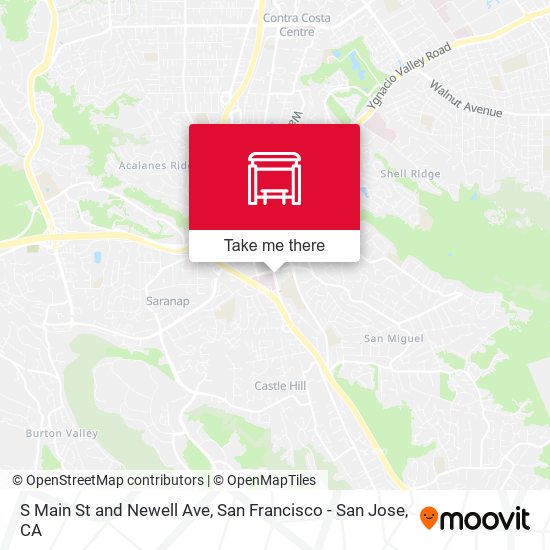 S Main St and Newell Ave map