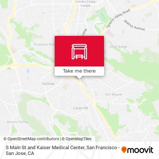 S Main St and Kaiser Medical Center map