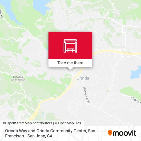 Mapa de Orinda Way and Orinda Community Center