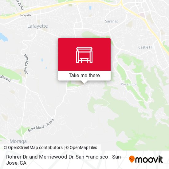 Rohrer Dr and Merriewood Dr map